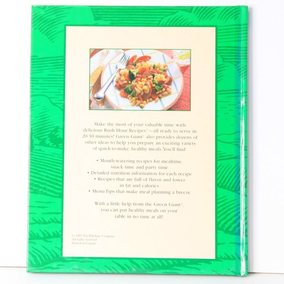 Green Giant Recipe Hardcover Book: Rush Hour Recipes & Quick Dinner Ideas-Foody - Picture 3 of 3